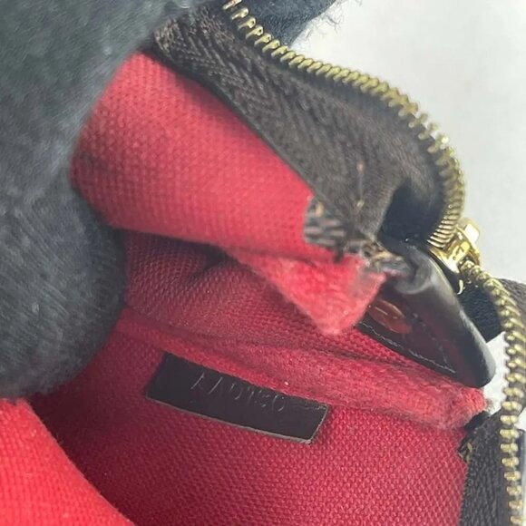 Authentic Louis Vuitton Eva Clutch Damier Ebene Crossbody Shoulder Bag - Picture 9 of 12